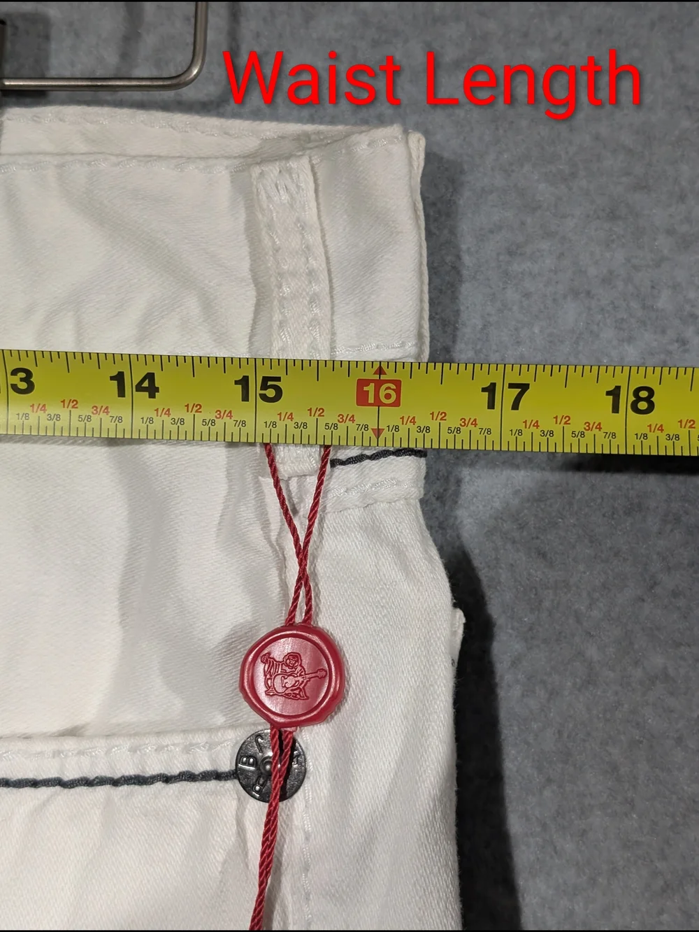 NWT True Religion Nathan Giant Big T Jeans White Size 31 - 2000s USA MADE  HTF!